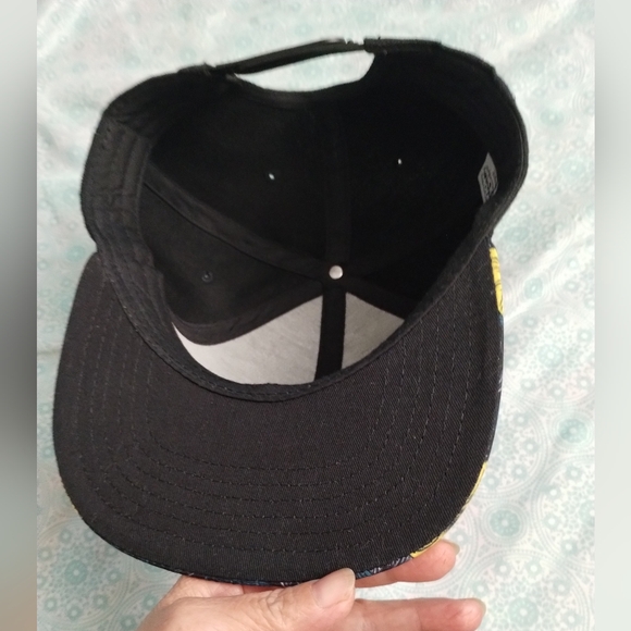 Disney Mickey Mouse black yellow tropical flower baseball hat cap - Picture 7 of 9